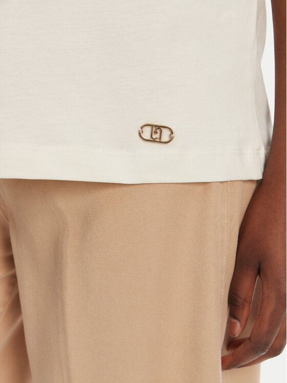 Liu Jo Sport Liu Jo Sport Marškinėliai TA5187 J6308 Balta Relaxed Fit