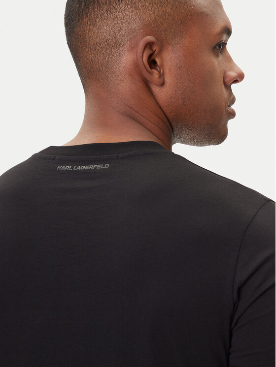 KARL LAGERFELD KARL LAGERFELD Camiseta 755066 554242 Negro Regular Fit