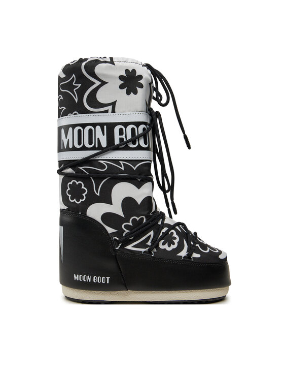 Moon Boot Sniega zābaki Moon Boot Mb Icon Flower 80D1402940 Melns