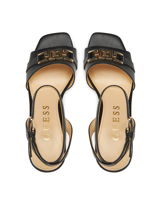 Guess Sandale Guess FLJGRT LEA03 Negru