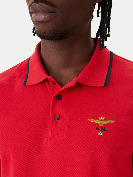 Aeronautica Militare Aeronautica Militare Polo 261PO1308UP00082 Rojo Regular Fit