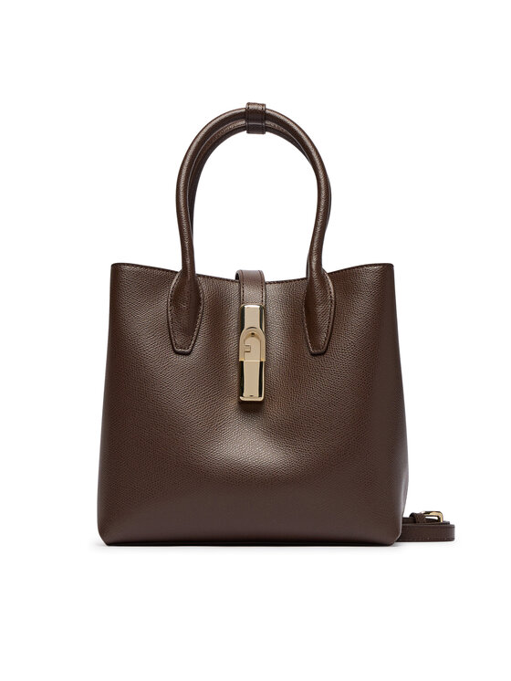 Furla Ročna torba Furla Goccia S WB01949 ARE000 4284S Temno rjava
