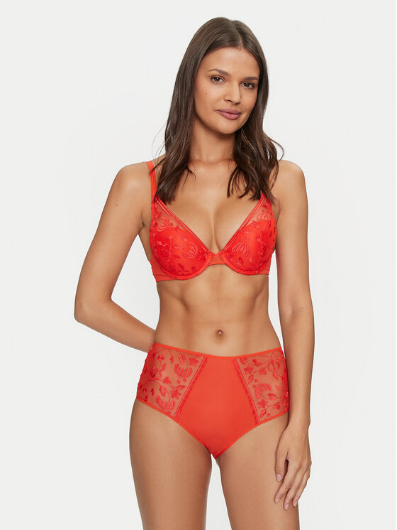 Chantelle Chantelle Klasikinės kelnaitės aukštu juosmeniu Philter C22CC5 Oranžinė