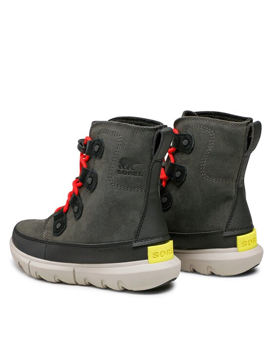 Sorel Škornji za sneg Sorel Youth Sorel Explorer Lace Wp NY4897-093 Črna