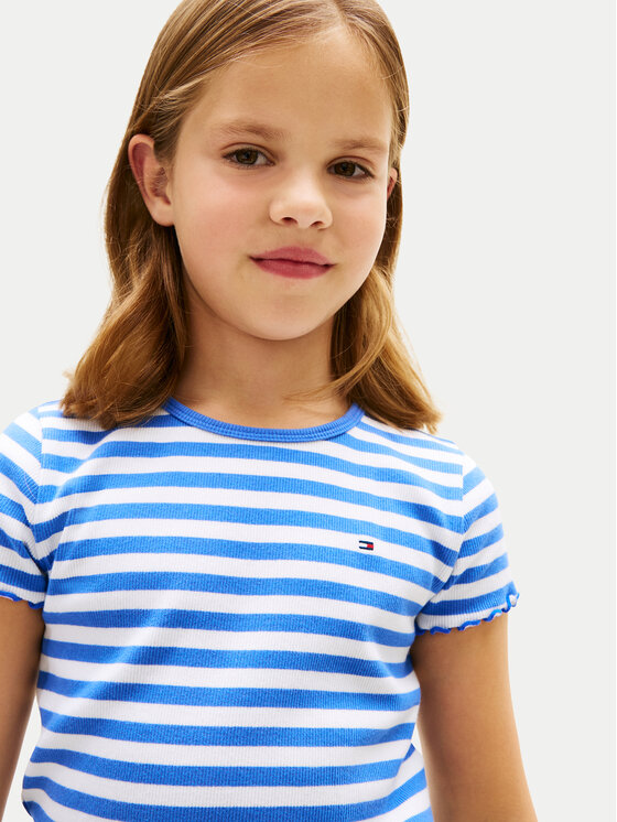Tommy Hilfiger Tommy Hilfiger Camiseta KG0KG08590 Azul Slim Fit