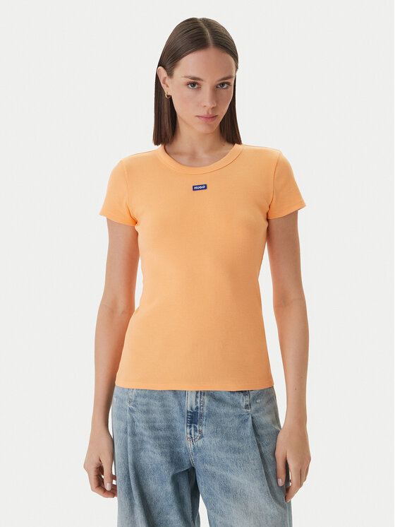 HUGO HUGO Camiseta Easy 50523924 Naranja Slim Fit