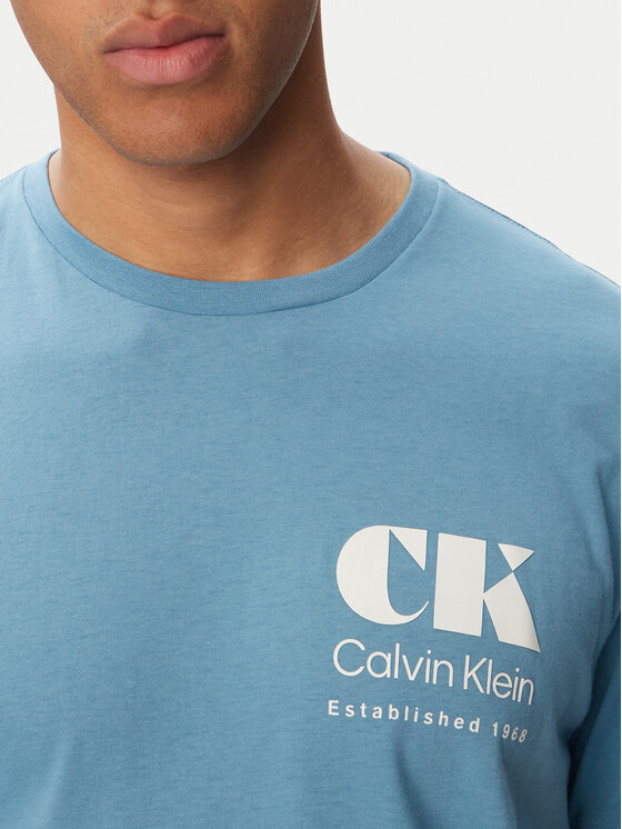 Calvin Klein Jeans Calvin Klein Jeans Camiseta Resort Graphic LV04RG802G Azul Regular Fit