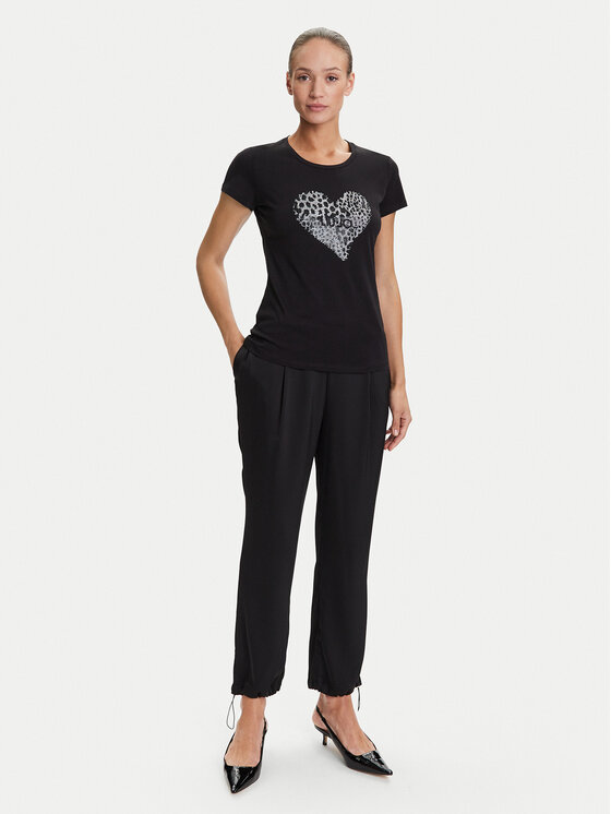 Liu Jo Liu Jo Camiseta UF5264 JS923 Negro Regular Fit