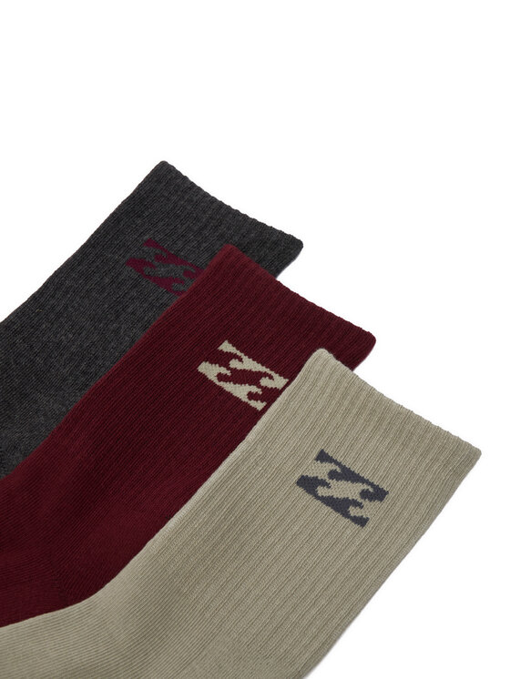 Billabong Довгі шкарпетки Billabong CEO_BR_BILLA_3061_W_AW25 (3 PACK) Кольоровий