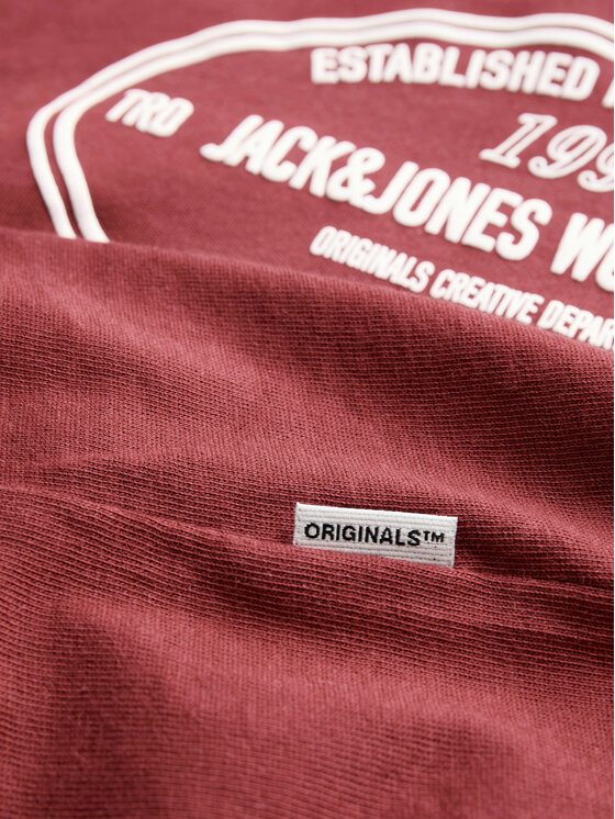 Jack & Jones Jack & Jones Majica York 12283800 Rdeča Relaxed Fit
