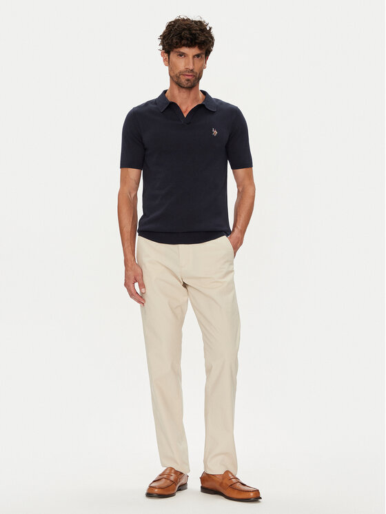 U.S. Polo Assn. U.S. Polo Assn. Поло MUP3554 Cиній Slim Fit