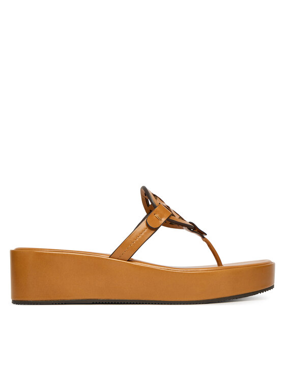 Tory Burch В'єтнамки Tory Burch Miller Wedge 175318 Коричневий