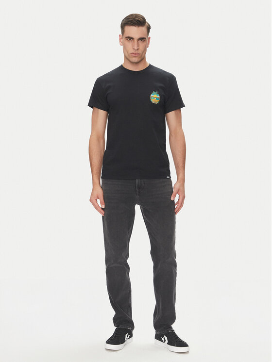 Etnies Etnies T-shirt Camp Vibes 4130003782 Crna Regular Fit