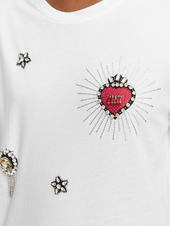 Liu Jo Liu Jo Camiseta WF6324 J0088 Blanco Regular Fit
