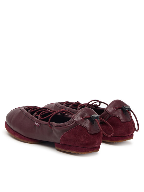 Polo Ralph Lauren Μπαλαρίνες Polo Ralph Lauren Ballerina Sneaker 804P08221003 Μπορντό