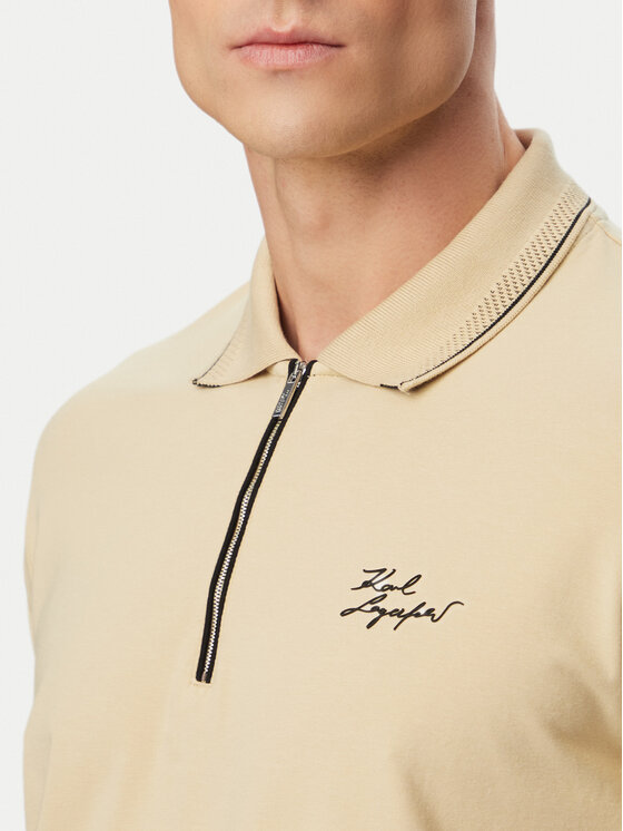 KARL LAGERFELD KARL LAGERFELD Polo 745021 562221 Beis Regular Fit