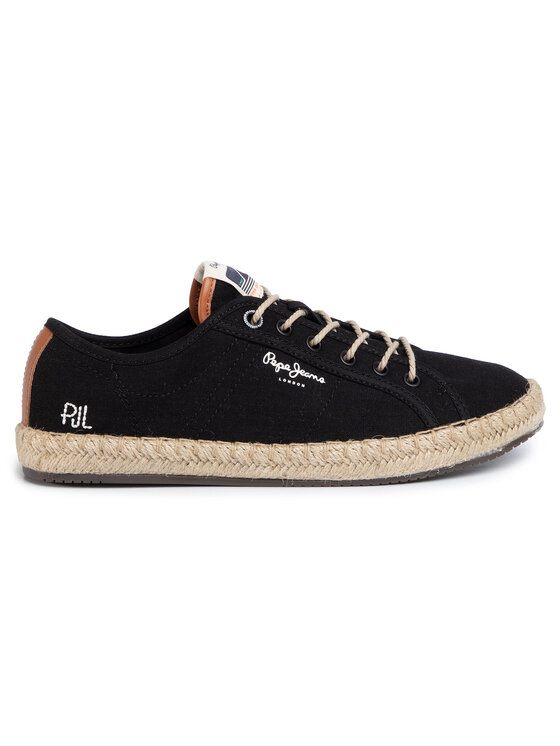 Pepe Jeans Espadrilles Pepe Jeans Touris Lamu Linen PMS10286 Fekete