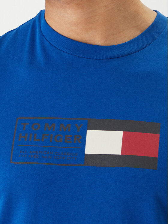 Tommy Hilfiger Tommy Hilfiger Camiseta Brand Love Box MW0MW42366 Azul Regular Fit