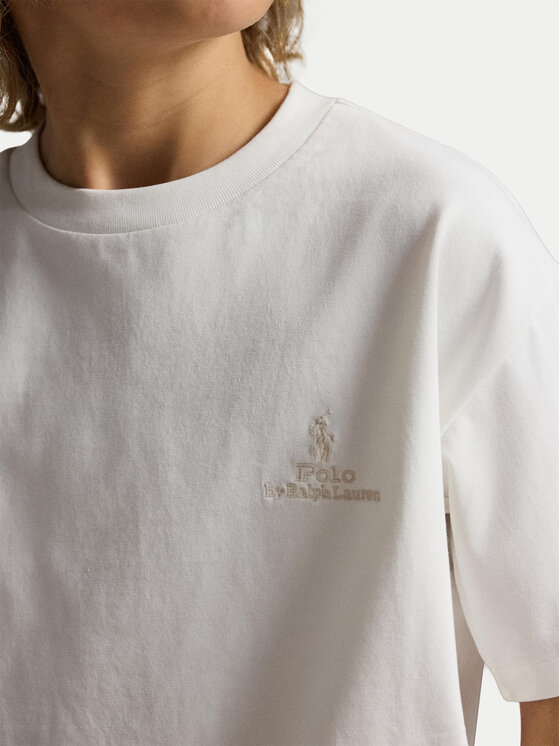 Polo Ralph Lauren Polo Ralph Lauren Camiseta 323A12286004 Écru Oversize