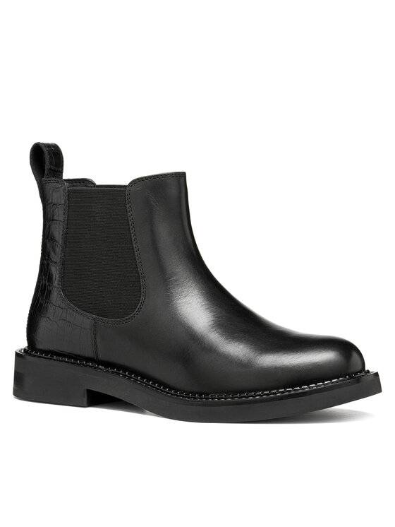 Geox Sztyblety Geox D Serilda D66WYA 4340 C9999 Czarny