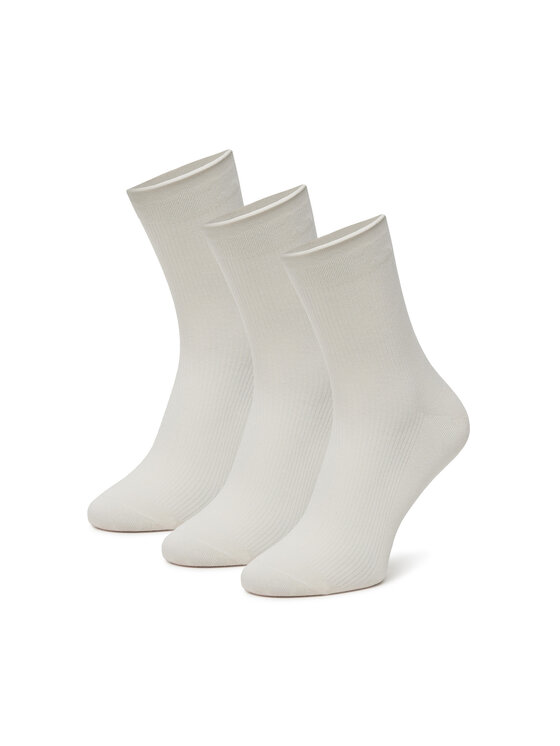 Nine West Skarpety długie Nine West BR_NW_01_Z_SS25 (3 PACK) Biały