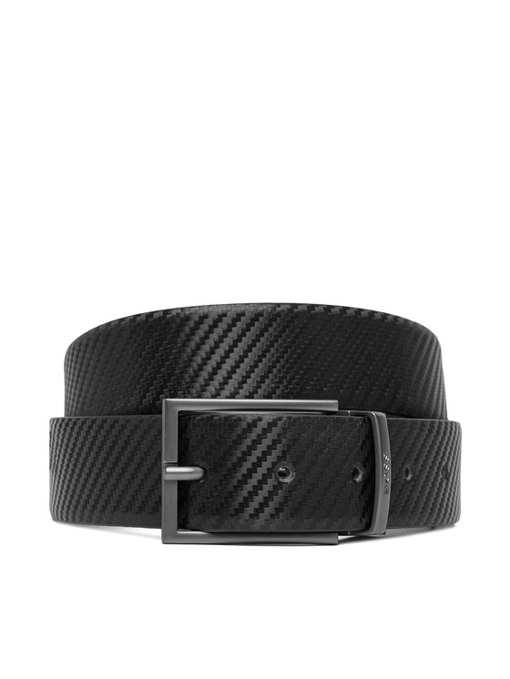 BOSS Чоловічий ремінь BOSS Otano 50522893 Чорний