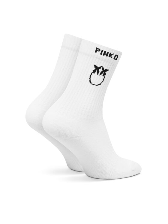PINKO Dlouhé ponožky PINKO Noirvegia 106071 A302 Bílá