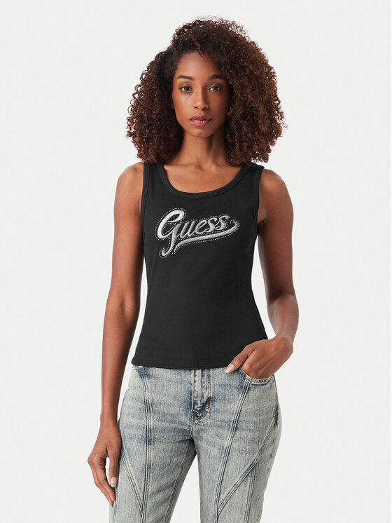 Guess Guess Top W6YP30 K4380 Negro Slim Fit