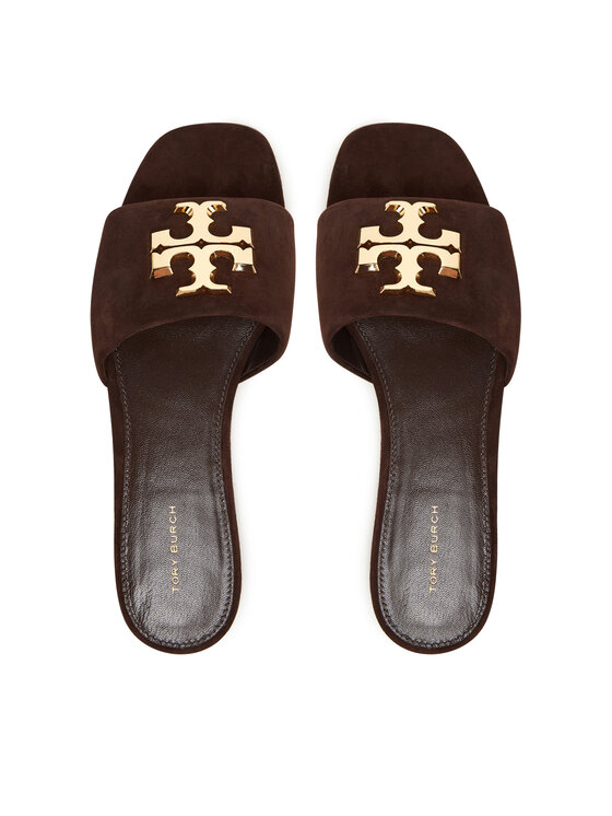 Tory Burch Шльопанці Tory Burch Eleanor Slide 174839 Коричневий