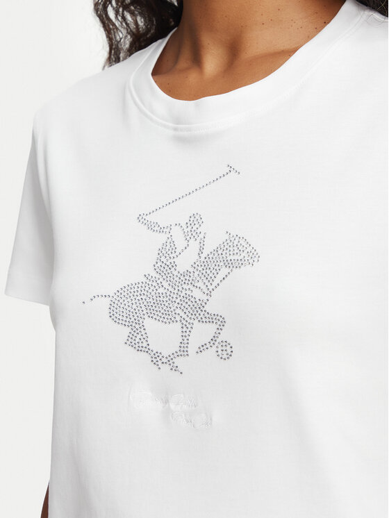 Beverly Hills Polo Club Beverly Hills Polo Club Футболка L1608-HR Білий Regular Fit