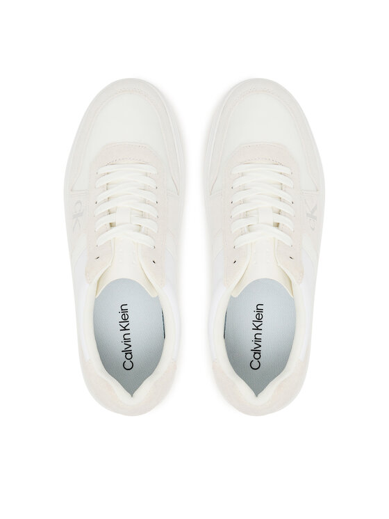 Calvin Klein Sneakers Calvin Klein Classic Cups Lace Mix Emb Tongue YM0YM01395 Alb