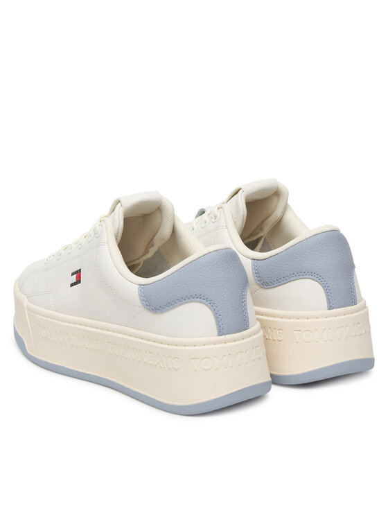 Tommy Jeans Αθλητικά Tommy Jeans Tjw Script Cupsole Flatform EN0EN02961 Κρεμ