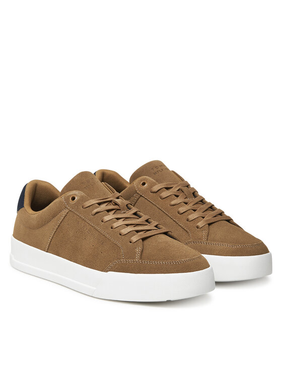 Tommy Hilfiger Laisvalaikio batai Tommy Hilfiger Th Court Summer Suede FM0FM05517 Ruda