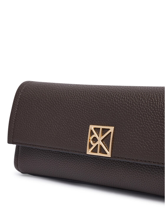 Calvin Klein Borsetta Calvin Klein Emblem Hw Pebble Clutch LV04F3740G Marrone
