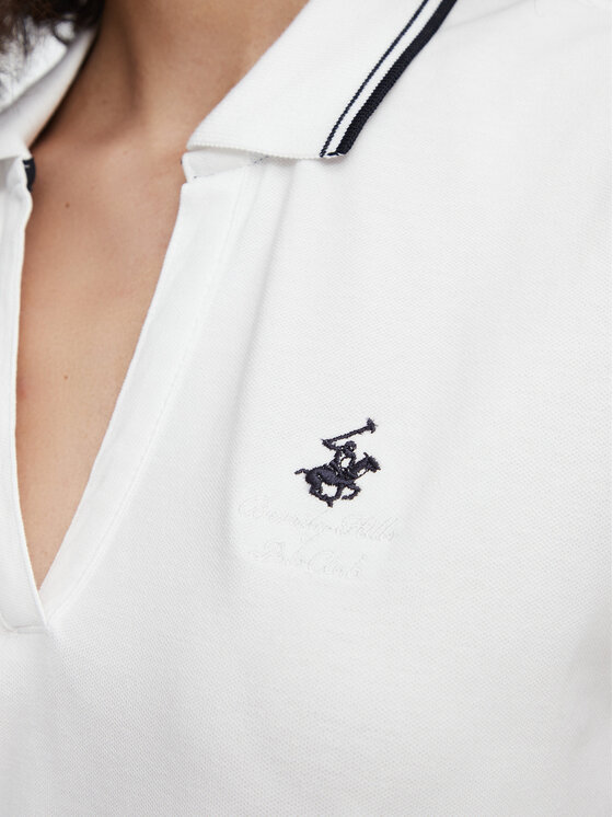 Beverly Hills Polo Club Beverly Hills Polo Club Polo P-SS26W-P0022 Blanco Regular Fit