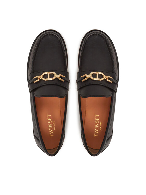 TWINSET Mokasīni TWINSET 251TCP130 Melns
