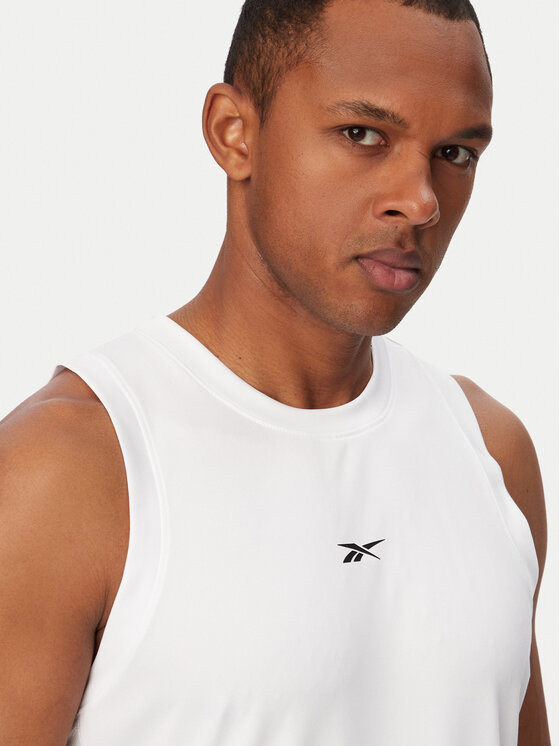 Reebok Reebok Camiseta sin mangas Mikołaj RK25878CCM Blanco Regular Fit