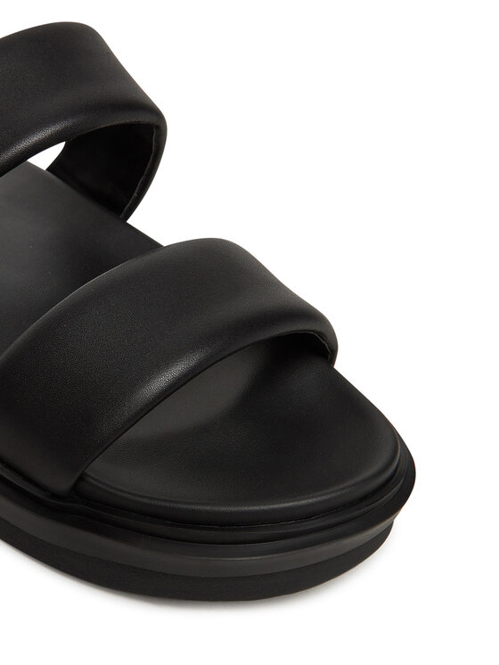 Calvin Klein Jeans Ciabatte Calvin Klein Jeans Flat Molded Doublebar Sandal Lth YM0YM01226 Nero