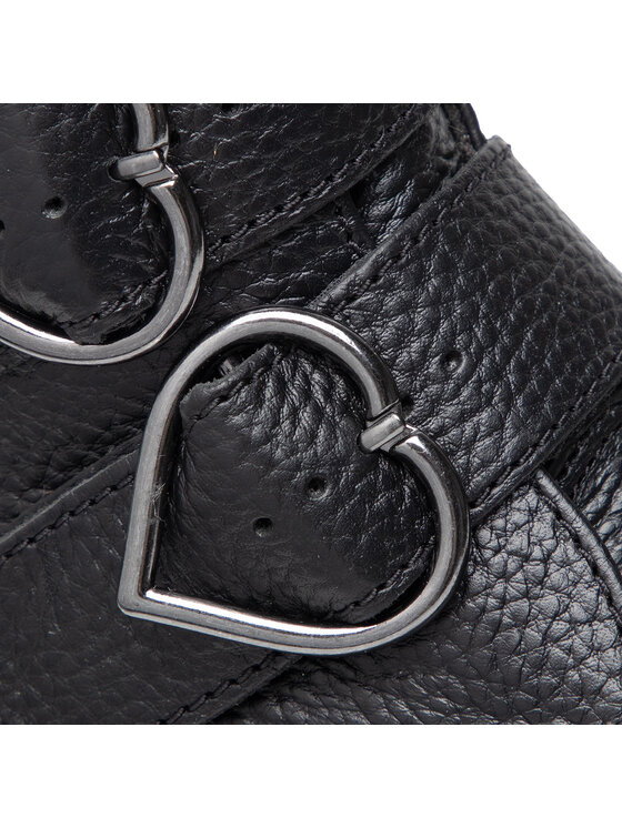 Dr. Martens Īsie zābaki Dr. Martens Devon Heart 26439001 Melns