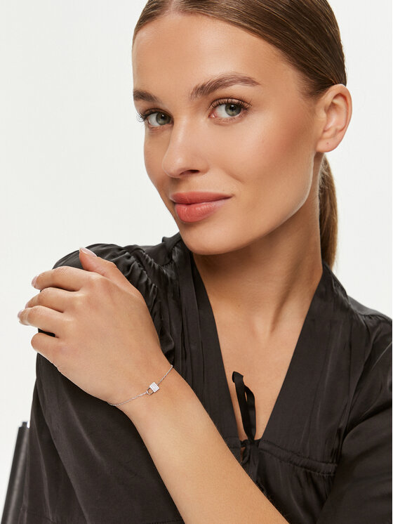 Fossil Náramek Fossil JFS00625040 Stříbrná