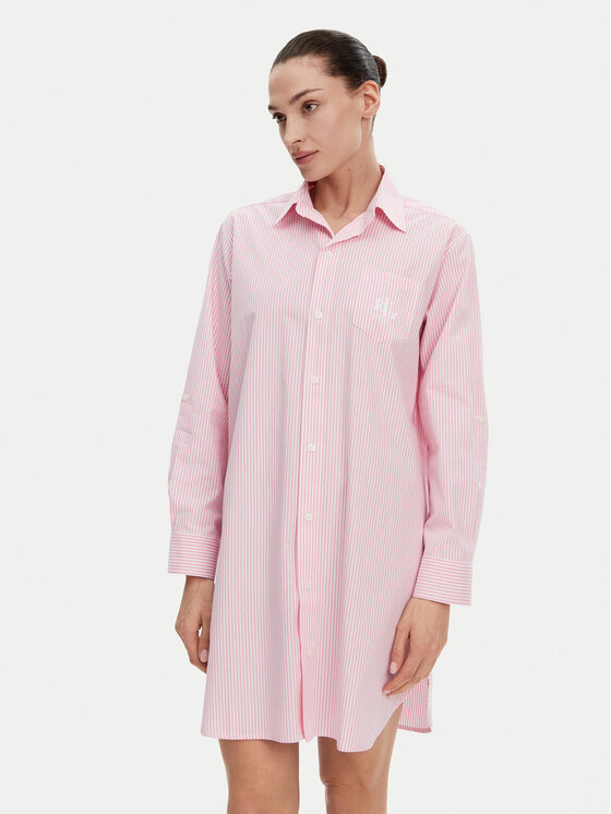 LAUREN RALPH LAUREN LAUREN RALPH LAUREN Nočna srajca ILN32315 Roza Relaxed Fit