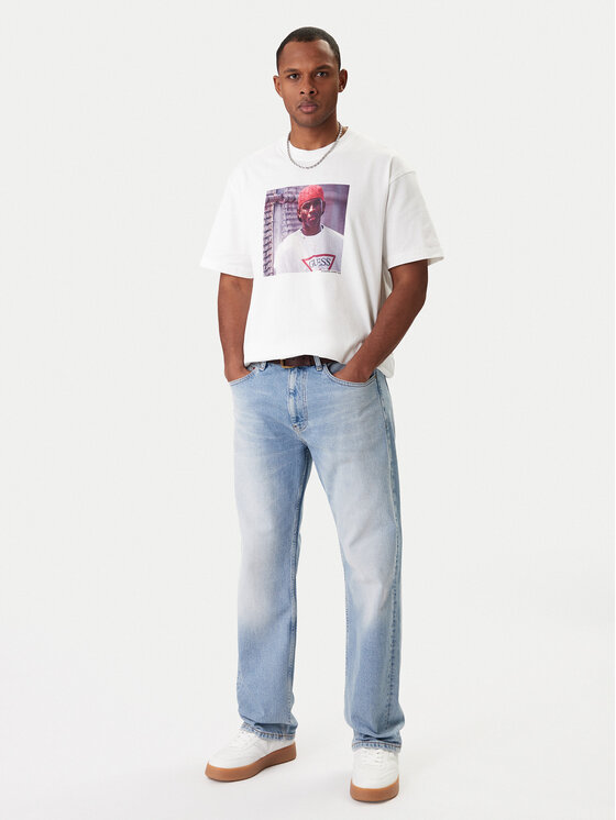 Guess Jeans Guess Jeans Camiseta M5BI3G K8FQ4 Blanco Regular Fit