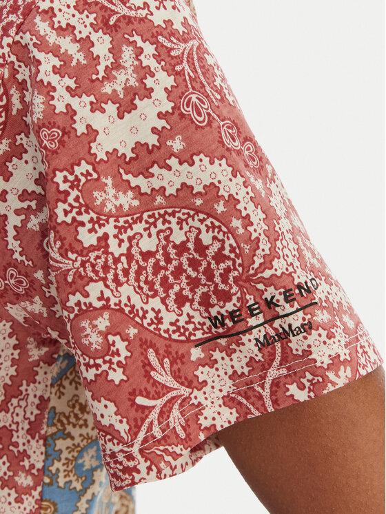 Weekend Max Mara Weekend Max Mara Camiseta Bussola 2615971022 Rojo Regular Fit