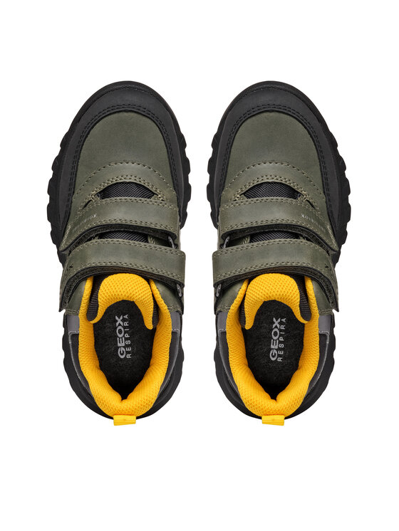 Geox Šnurovacia obuv Geox J Simbyos B Abx J46L0B 0MEMS C0450 S Kaki