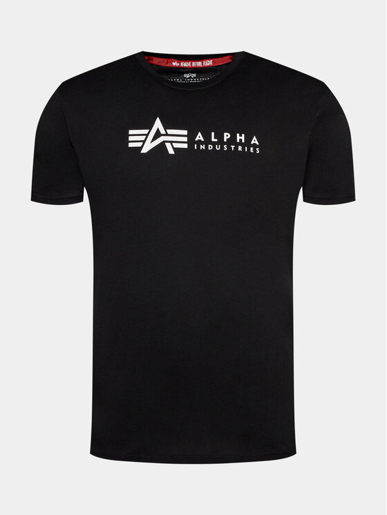 Alpha Industries Alpha Industries Комплект футболок Alpha Label T 118534 Чорний Regular Fit