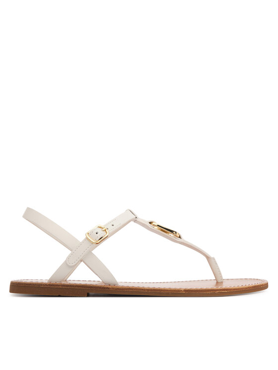 Tommy Hilfiger Sandale Tommy Hilfiger Leather Thong Sandal FW0FW09127 Bijela