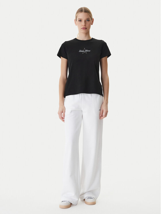 Guess Jeans Guess Jeans Футболка W6RI18 J1314 Чорний Regular Fit