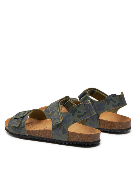 Geox Sandale Geox J Ghita Boy J028LB 00004 C0837 D Kaki