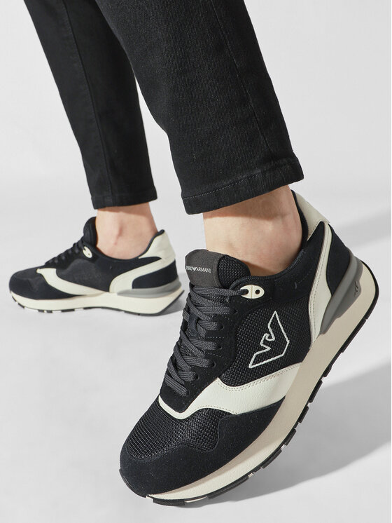 Emporio Armani Sneakersy Emporio Armani X4X642 XN951 S161 Tmavomodrá