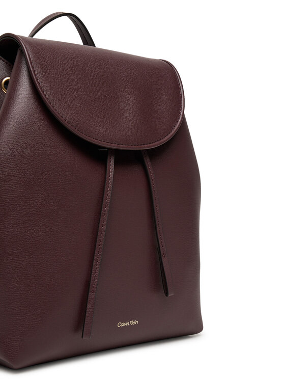 Calvin Klein Zaino Calvin Klein Foil Logo Flap Backpack LV04F3297G Bordeaux